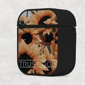 Trust God Sunflower Airpod Case
